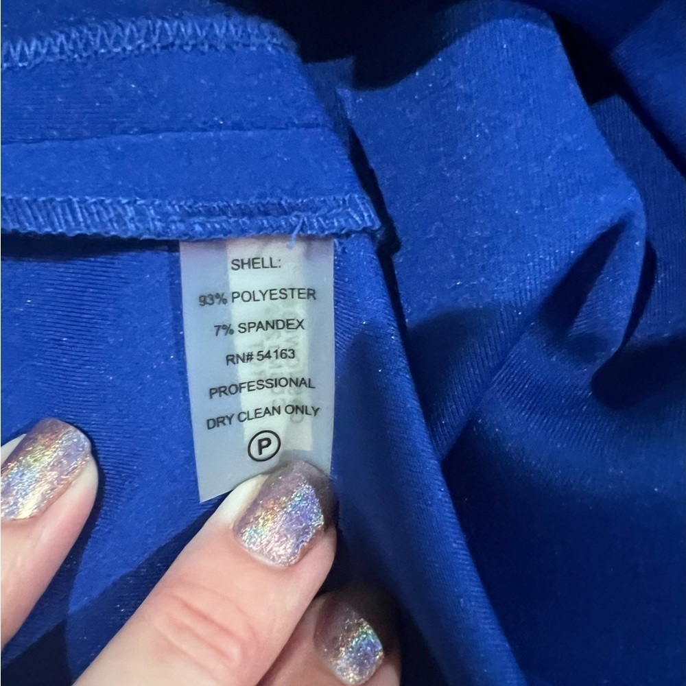 Calvin Klein Blue Sleeveless Shift Dress - Picture 12 of 12